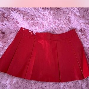 SHEIN Vibrant Red Mini Skirt
